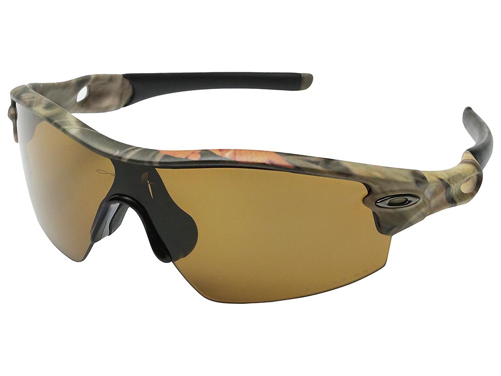 Oakley Radar Pitch Polarized Sunglasses Oo9052-03 Woodland Camo Bronze 