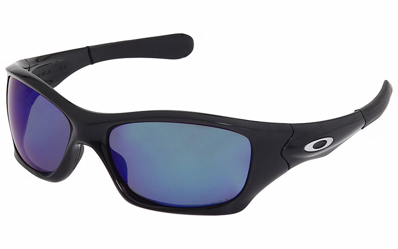 NEW! Oakley Pit Bull POLARIZED Sunglasses Polished Black/Deep Blue ...